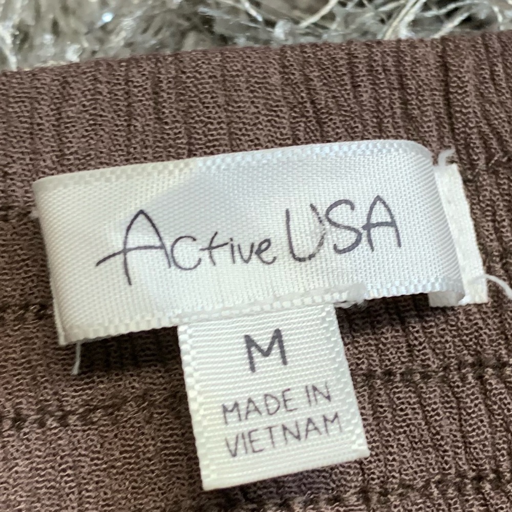 Active USA Gauze Off The Shoulder Top Women size M - Picture 7 of 8